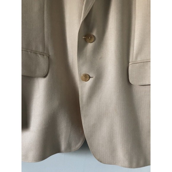 Vintage Men’s Suit Jacket by NIK Konfecija 1960s Made In Zagreb Yugoslavia Cream - Picture 14 of 16